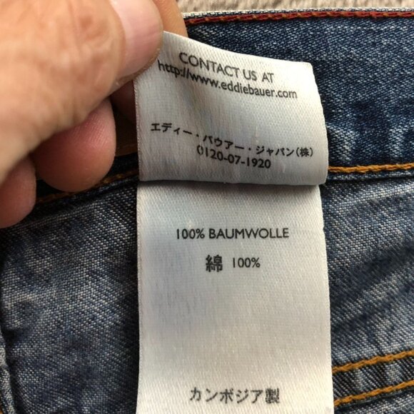 Eddie Bauer Women's Jeans 36x30 Measured Bootcut Classic Blue Denim Casual Y2K - Picture 12 of 16